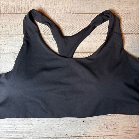 Old Navy Active Women Bra 3X Black Poly Blend Medium Support Powersoft Racerback - Picture 3 of 16